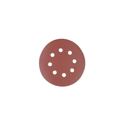 Silverline Hook & Loop Discs Punched 125mm 10pk 125mm 40 Grit | 822649