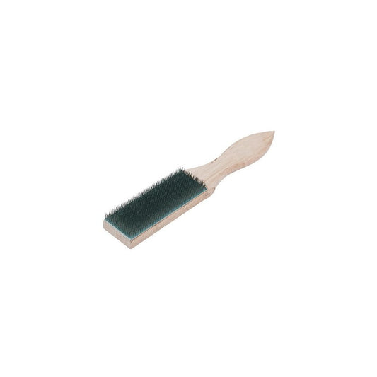 Silverline File Card Brush Wooden - 40mm