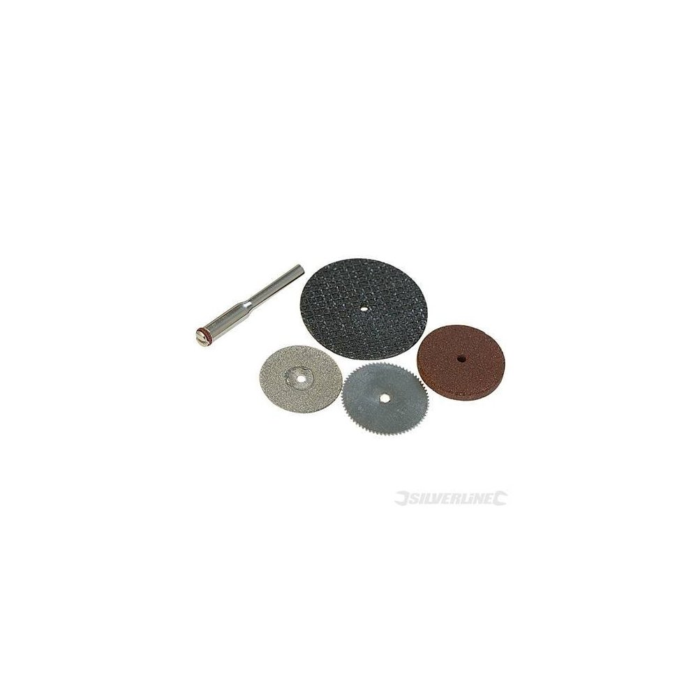 Silverline Rotary Tool Cutting Grinding Disc Set 5pce 22/32mm