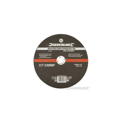 Silverline Heavy Duty Stone Cutting Disc Flat 230 x 3 x 22.23mm