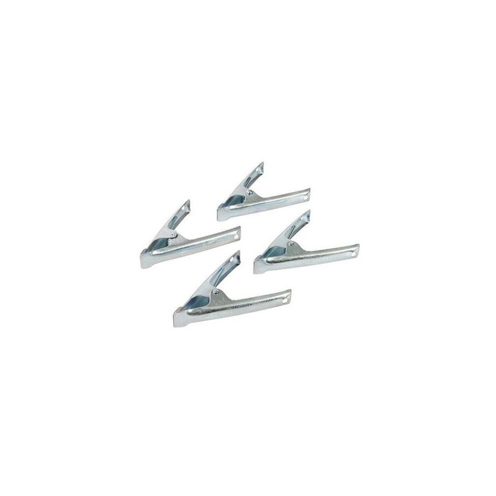 Silverline Stall Clips 4 Pack 50mm Jaw