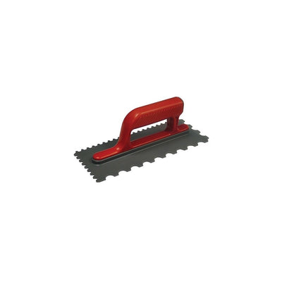 Faithfull Notched Trowel V 4mm Round 7mm 11 x 4.5in