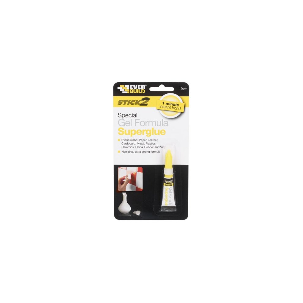 Everbuild Stick2 Superglue Gel 3g 5039