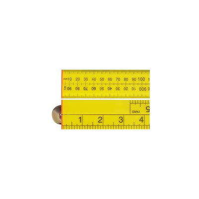 Faithfull Folding Rule Yellow ABS 1m (36in)