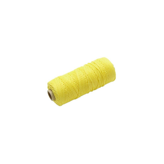 Faithfull Hi-Vis Nylon Bick Line 100m (330ft) Yellow FAIBLHVY