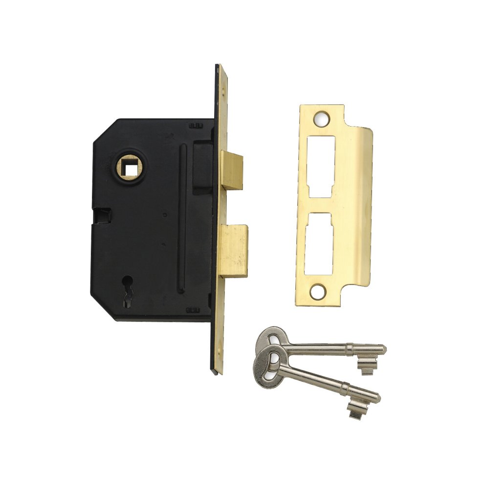 Yale PM246 Internal 2 Lever Mortice Sashlock Polished Brass 67mm