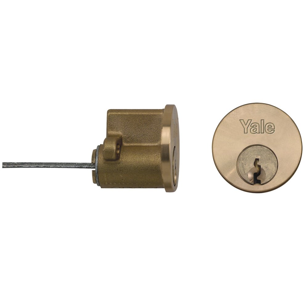Yale Locks P1109 Replacement Rim Cylinde & 2 Keys Satin Chome Finish Visi YALP11