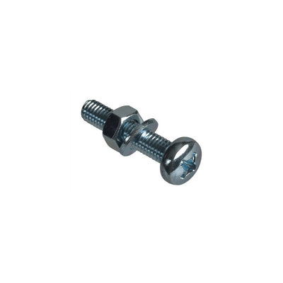 Forgefix Machine Screw Pozi Pan Head ZP M6 x 30mm Pack 6