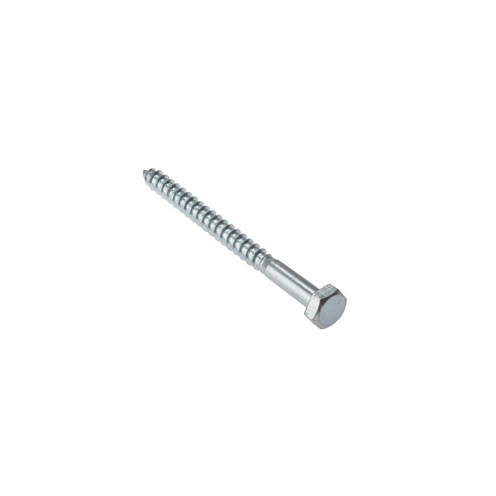ForgeFix FORCS850G Coach Screw Hexagon Head Single Thread ZP M8 X 50mm Bag 10
