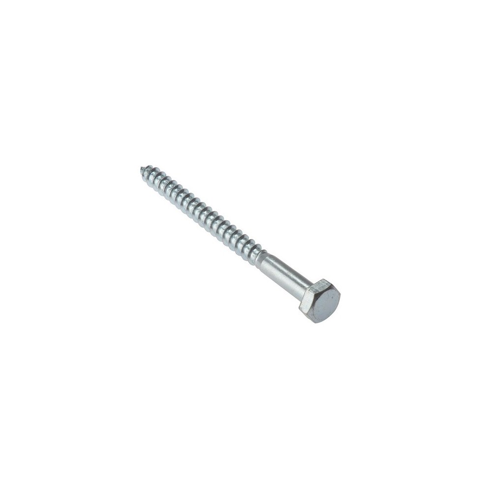 ForgeFix 10CS10100 Coach Screw Hexagon Head Single Thread ZP M10 X...