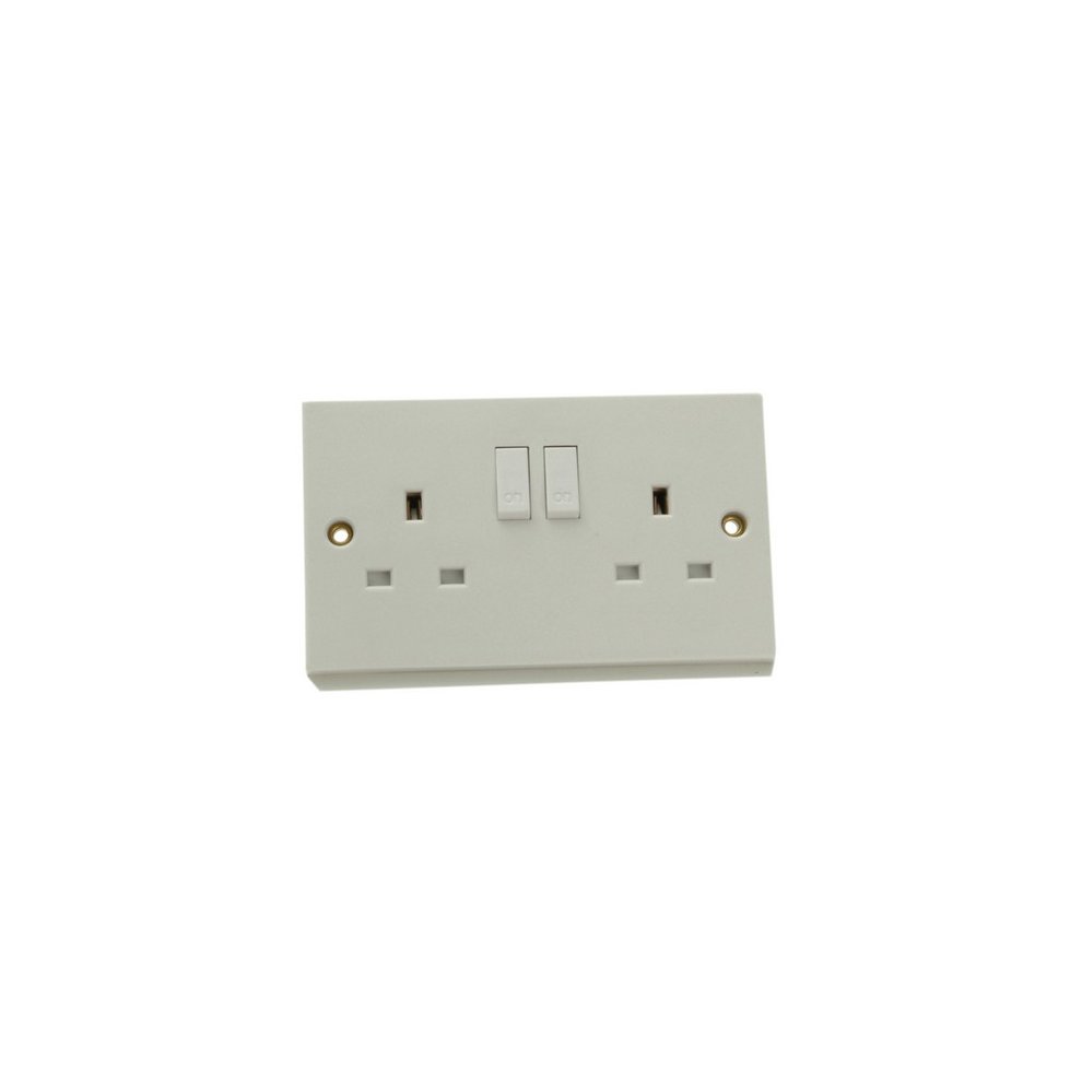 SMJ Switched Socket 2-Gang 13A Trade Pack SMJPPSK2GSW