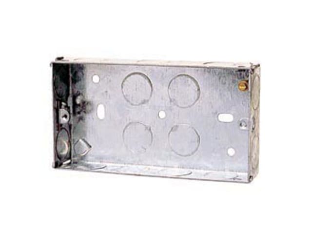 Lyvia 2 Gang Metal Box 25mm 8845NB