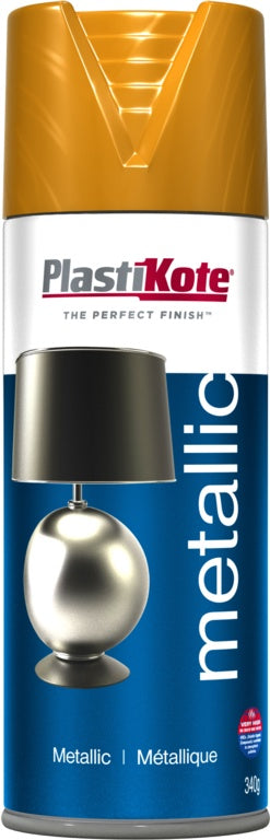 PlastiKote Metallic Spray Paint 400ml Brass