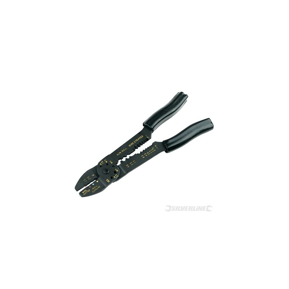 Silverline Crimping & Stripping Pliers 230mm