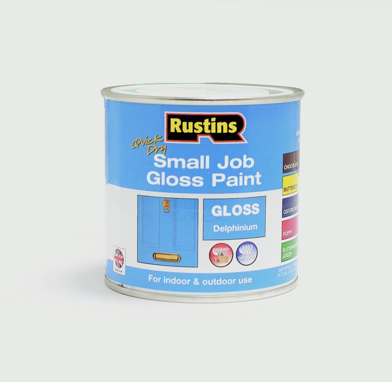 Rustins Quick Dry Small Job Gloss Delphinium 250ml