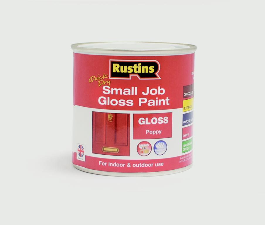 Rustins Quick Dry Small Job Gloss Poppy 250ml