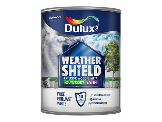 Weathershield Exterior Satin Pure Brilliant White 750ml