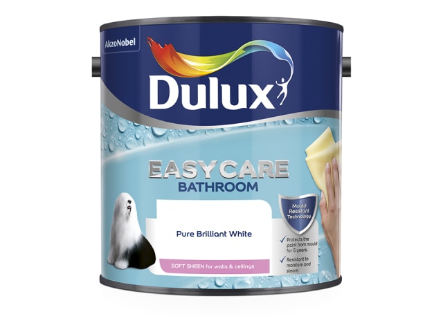 Dulux Easycare Bathroom Pure Brilliant White 2.5L
