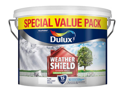 Dulux Weathershield Masonry Smooth Pure Brilliant White 7.5L