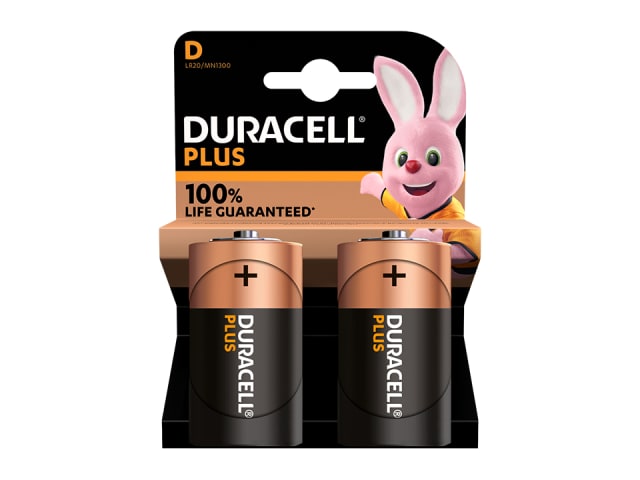 Duracell Plus Power D Batteries x 2 S18714