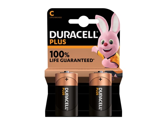 Duracell Plus Power C Batteries x 2 S18711