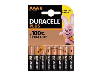 Duracell Plus Power AAA Batteries x 8 S18721