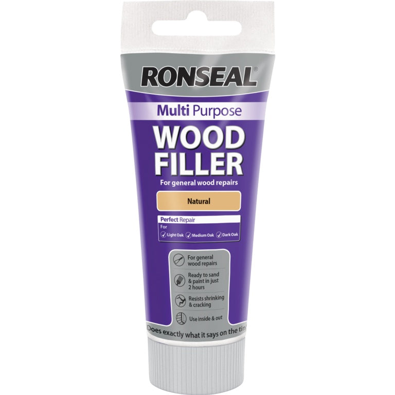 Ronseal Multi Purpose Wood Filler Tube Natural 100g