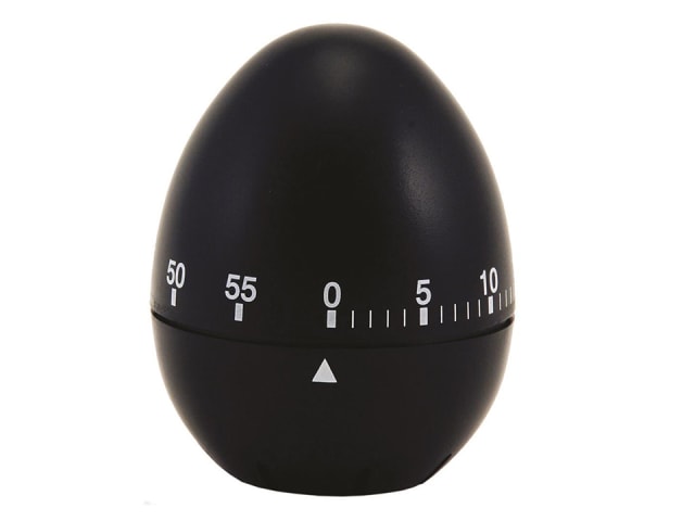 Chef Aid 60 Minute Timer Egg Shape Black E08122