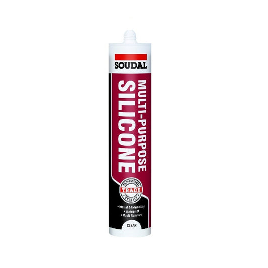 Soudal 270ml Multipurpose Silicone - Clear