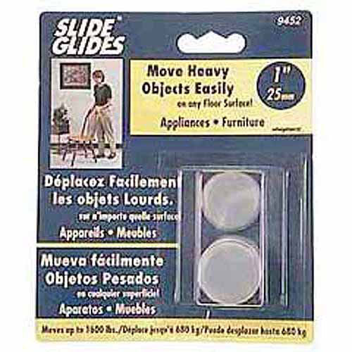 1 1/2"/38mm Teflon Slide Glide Pads 4/Pk, 4Pk