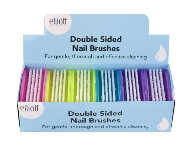 Elliott Double Sided Nail Brush Frosted 10F00149