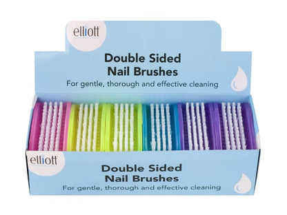 Elliott Double Sided Nail Brush Frosted 10F00149