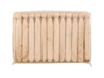 Elliott Traditional Beech Wooden Dolly Pegs x 24 10F80869