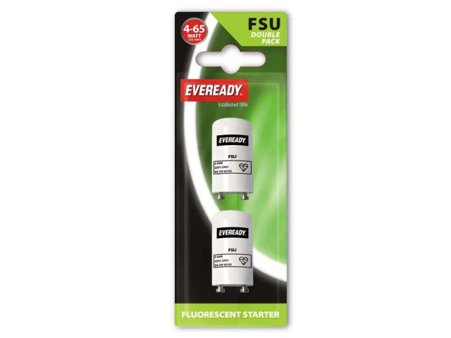 Eveready Fluorescent Tube Starter 4-65W Pack 2 S5775