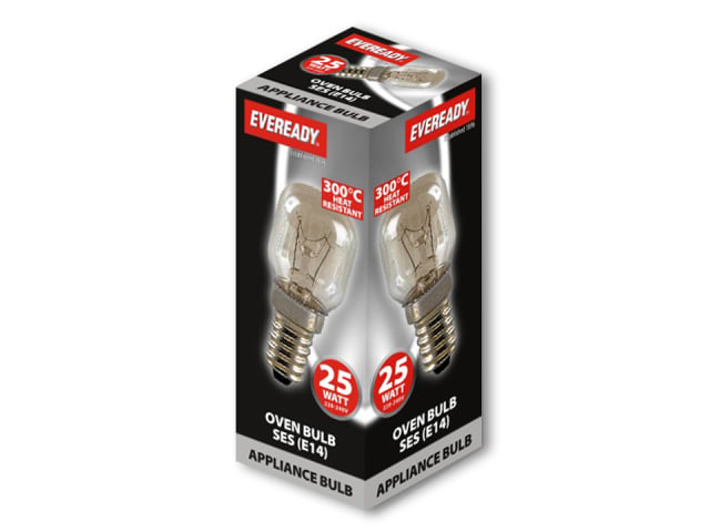 Eveready Oven Lamp 25W Small Edison Screw Heat Resistant S1022