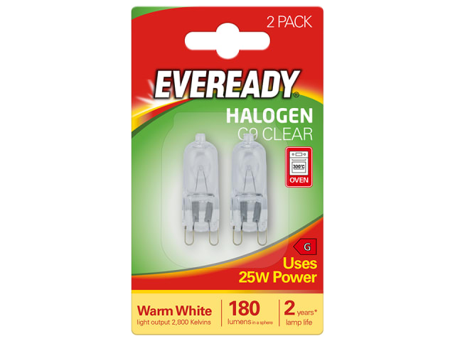 Eveready G9 Capsule 25W Clear Blister x 2 S815