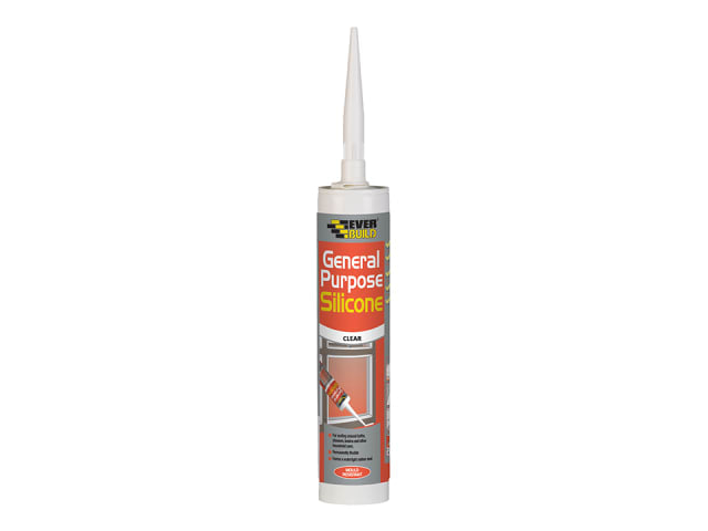 Everbuild General Purpose Silicone Clear 280ml C3