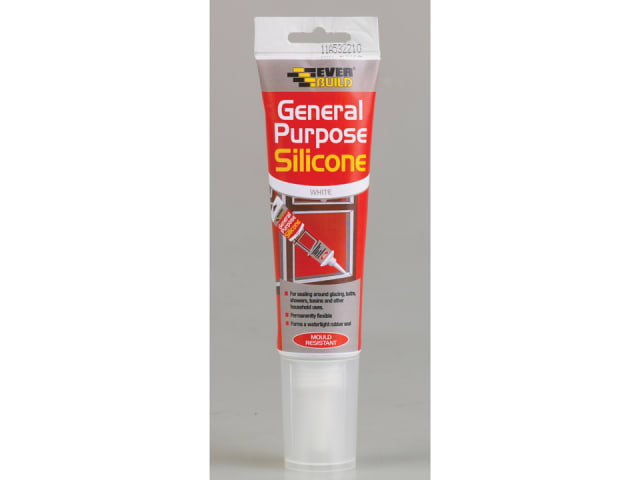 Everbuild General Purpose Silicone Easi Squeeze White 80ml 6106-WH