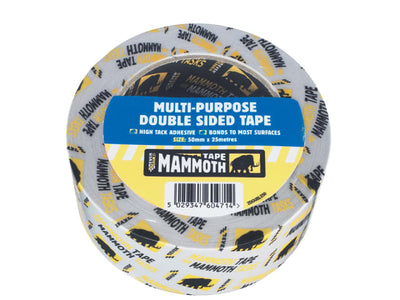 Everbuild Mammoth Multipurpose Double Sided Tape 50mm x 5m 4311