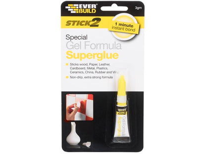 Everbuild Stick2 Superglue Gel 3g 5039