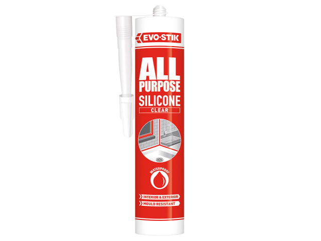 Evo-Stik All Purpose Silicone Sealant Clear C20