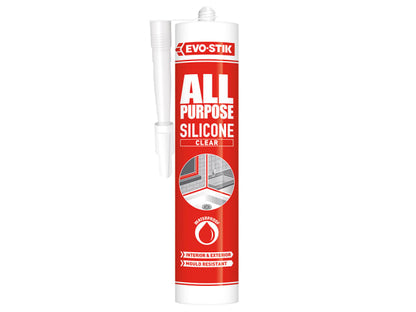 Evo-Stik All Purpose Silicone Sealant Clear C20