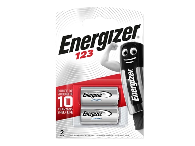 Energizer CR123 Lithium Battery x 2 S5298