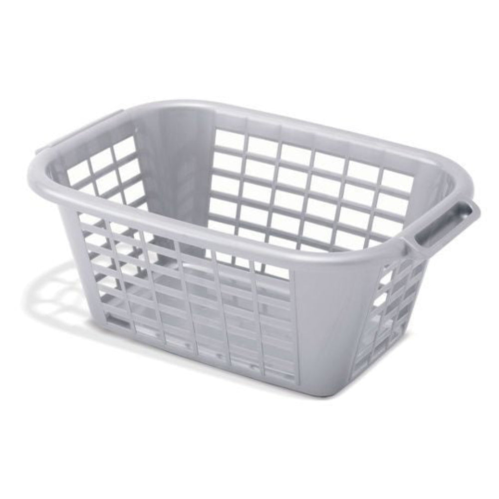 Addis Rectangular Laundry Basket Metallic 510607