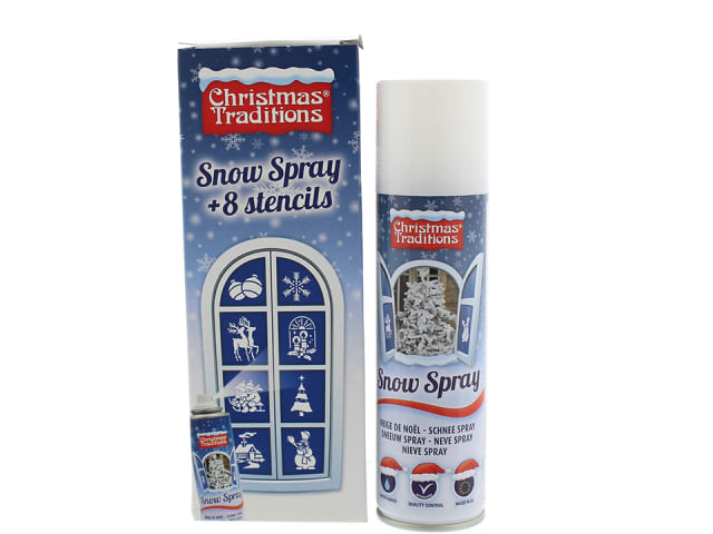 Festive Snow Spray + Stencils P022187