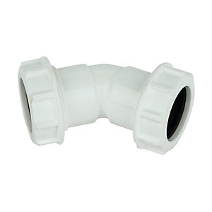 FloPlast WC18 Unicom Compression Waste 135 Deg Bend - 32mm