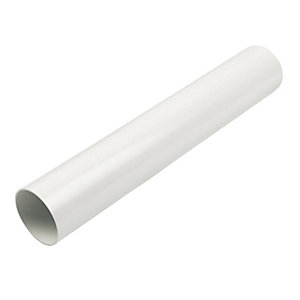 FloPlast Overflow System Pipe White 21.5mm x 3m