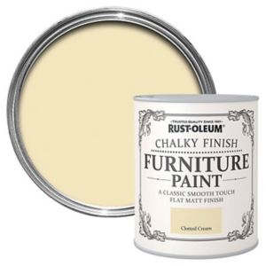 Rust-Oleum Chalk Furniture Paint Clotted Cream 750ml