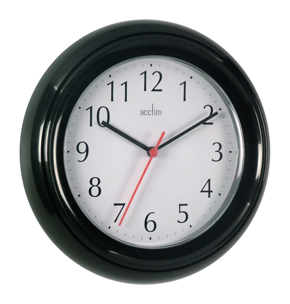 Acctim Wycombe Wall Clock Black 21413