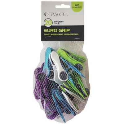 Orwell Euro Grip Spring Pegs 20pk 6304